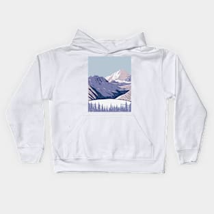 Aspen Snowmass Ski Resort in Snowmass Village near Aspen Colorado WPA Poster Art Kids Hoodie